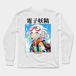 Pastel Kawaii Stylish Anime Girl Manga Aesthetic Streetwear Long Sleeve T-Shirt